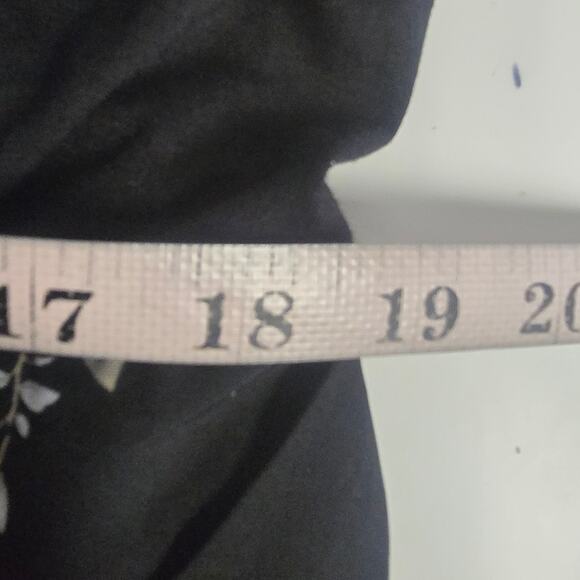 BLOOMCHIC 18-20 2X Plus Black Floral Contrast Belted Pockets Jumpsuit NWT B62 - Picture 7 of 14